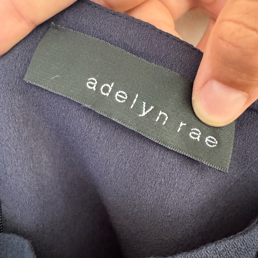Adelyn Rae Navy Jumpsuit - Picture 2 of 3